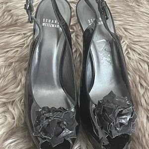 Stuart Weitzman Platform Sling Back Heels Size 10